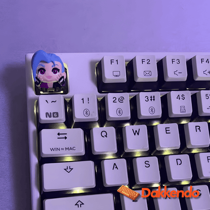 Jinx & Zeri Custom Keycaps for Mechanical Keyboard - League Of Legends