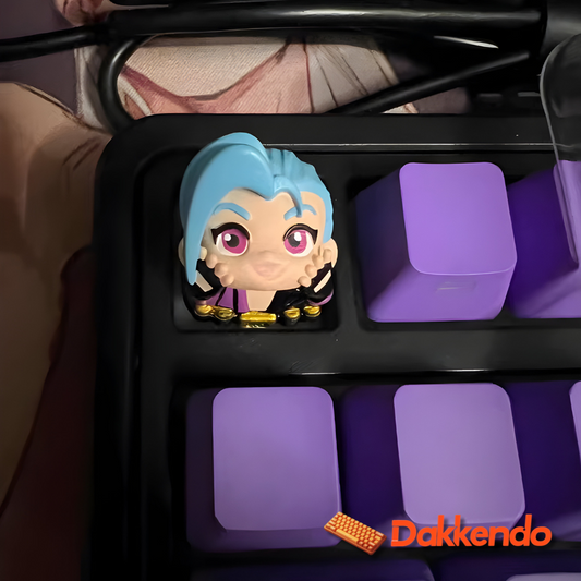 Jinx & Zeri Custom Keycaps for Mechanical Keyboard - League Of Legends