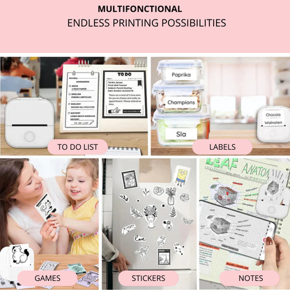 Mini Printer™ + Free Printing Paper – Enjoy Inkless Printing !