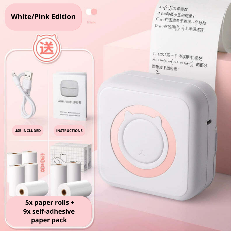 PrintMate Mini - Ink-Free Bluetooth Photo Printer