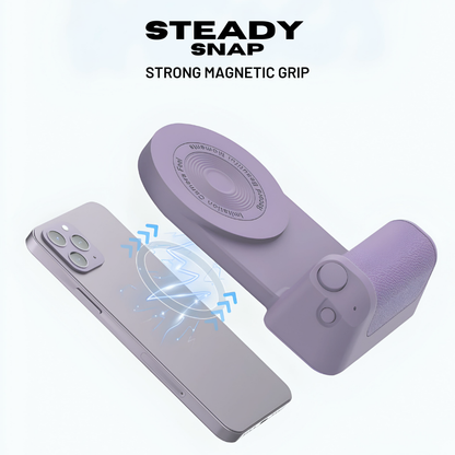 SteadySnap Grip - One-Handed Magnetic Phone Holder