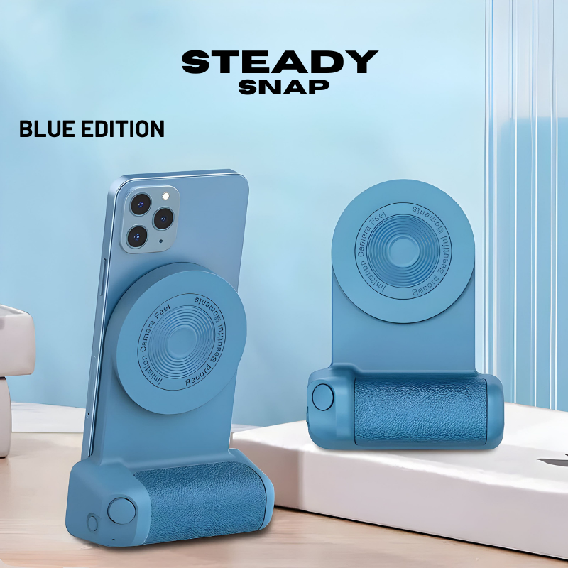 SteadySnap Grip - One-Handed Magnetic Phone Holder