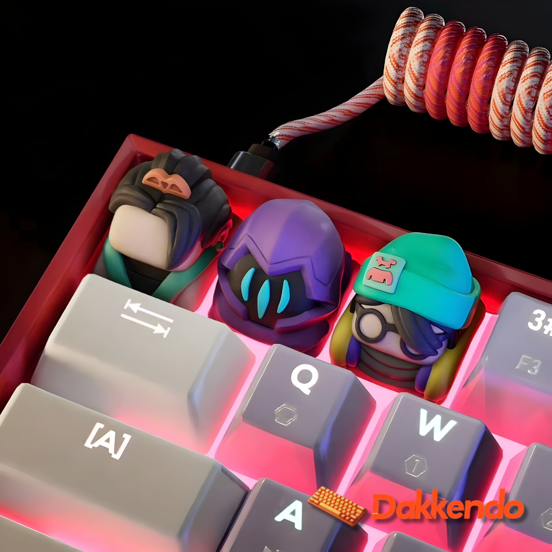 Valorant Keycaps for Mechanical Keyboard - Jett, Omen, Phoenix