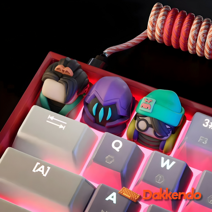 Valorant Keycaps for Mechanical Keyboard - Jett, Omen, Phoenix