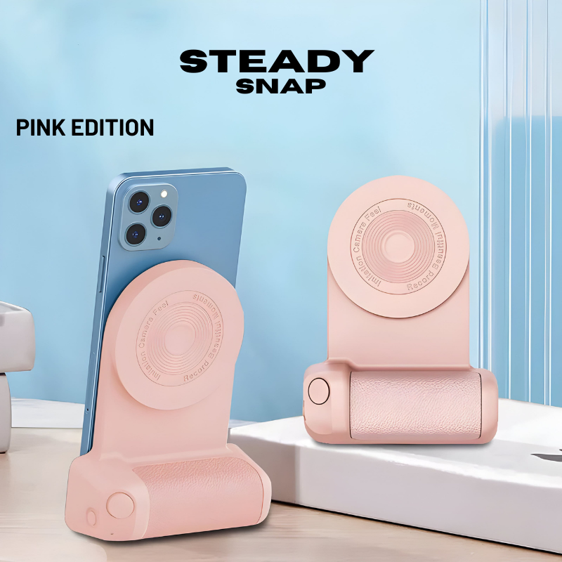 SteadySnap Grip - One-Handed Magnetic Phone Holder