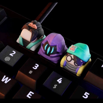 Valorant Keycaps for Mechanical Keyboard - Jett, Omen, Phoenix