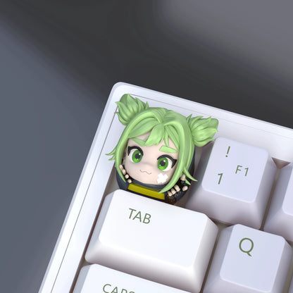 Jinx & Zeri Custom Keycaps for Mechanical Keyboard - League Of Legends