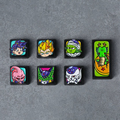 Dragon Ball Custom Keycaps for Mechanical Keyboard - Vegeta - Buu - Frieza..