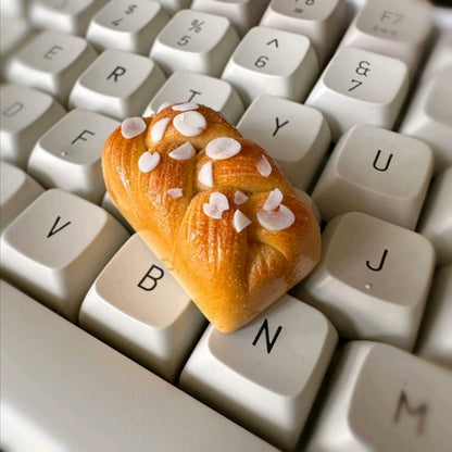 French Bread Bun Keycaps Mechanical Artisan Keyboard