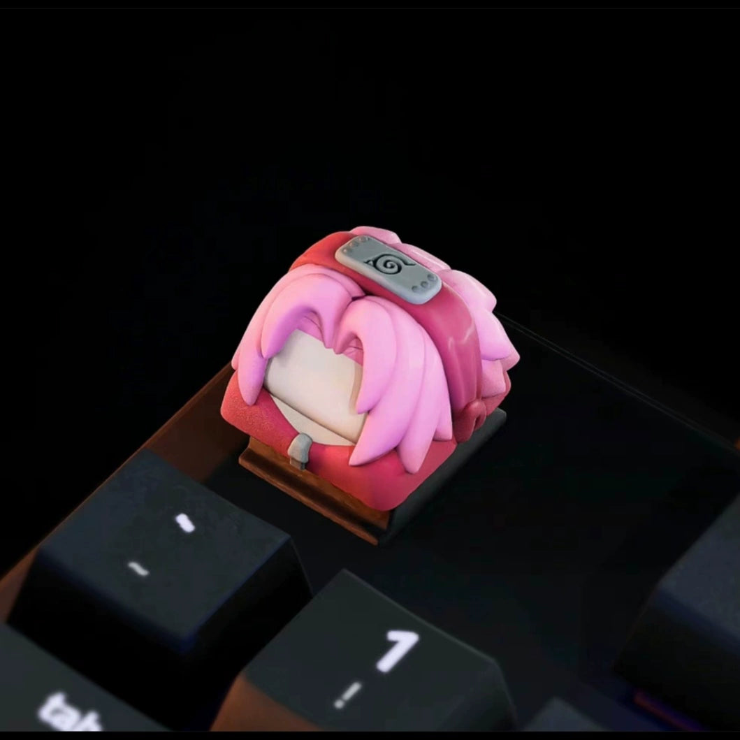 Naruto Custom Keycaps for Mechanical Keyboard - Naruto, Sasuke, Sakura, Jiraya