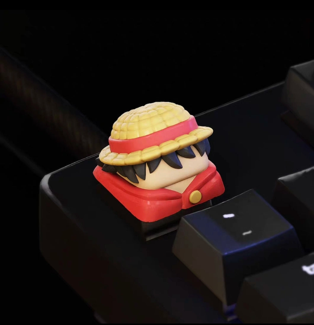 One Piece Keycaps Mechanical Keyboard - Luffy, Zorro, Sanji, Whitebeard, Ace, Usopp