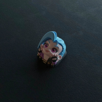 Jinx & Zeri Custom Keycaps for Mechanical Keyboard - League Of Legends