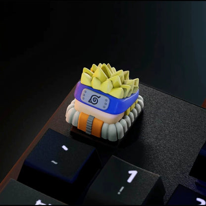 Naruto Custom Keycaps for Mechanical Keyboard - Naruto, Sasuke, Sakura, Jiraya