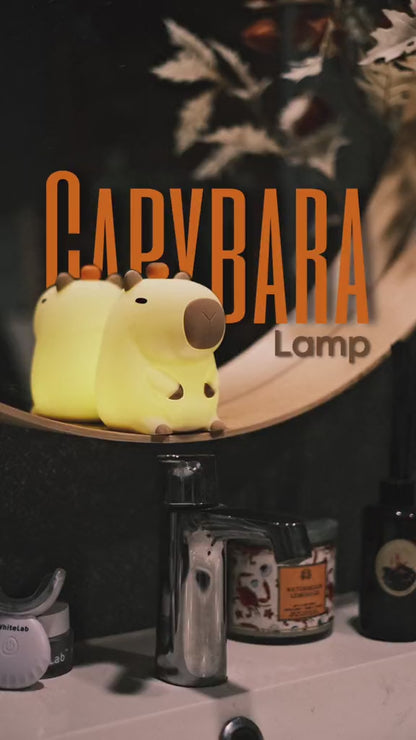 Capybara Fluffy Lamp Bedroom Sleep Light